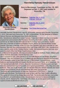 Obituary 2012 12/8 