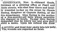 Newspaper Article 1899 11/08 <i>Indiana State Journal</i>