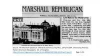 <i>The Marshall Republican</i> Marshall, Saline County, Missouri 29 April 1904 page 1 of 4