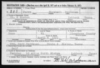 Military Record - WWII Registration Card