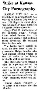 Newspaper Article 1973 07/02 <i>Chilicothe Constitution Tribune</i> Chilicothe, MO