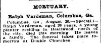 Obituary 1903 08/21 <i>The Atlanta Constitution</i> 