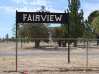 Fairview Cemetery Entrance in Pecos, Reeves County, Texas