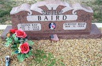 Headstone McDowell Cemetery Belton, TX