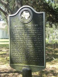 Mt Zion Cemetery in Burton, Washington County, Texas