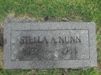 Stella Almeda Harris Nunn Tombstone in Slater City Cemetery Slater, Missouri