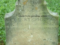 Cedar Creek Cemetery Crab Orchard, Lincoln County, Kentucky