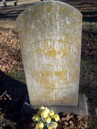 Tombstone - Jesse Martin in Old Baptist Cemetery, Ash Flat, Arkansas