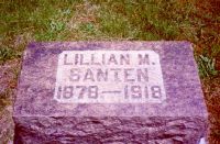 Headstone - Lillian Miller Santen