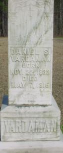 Daniel Sanford Vardaman Headstone