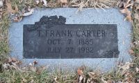 Tombstone - Thomas Franklin 'Frank' Carter in Maple Hills Cemetery, Kirksville, Missouri