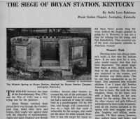 Bryans Station Siege 15-17 August 1782