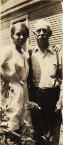 1933 - Leona Smith with Grandpa Frank Santen