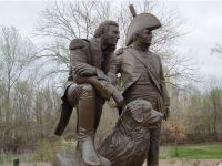 Lewis and Clark statue in St. Charles, Missouri where the Lewis & Clark expedition began