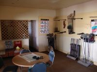 Marfa, Texas - inside Larry's childhood home, now a pro shop for a golf course