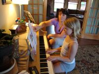 Larry's grand niece - Haley's piano lessons