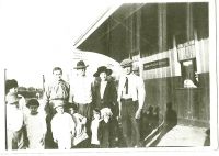 Blanchet Family at Train Station
