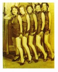 Elsie and Bern Blane with friends, flappers in the 1920s