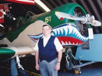 Frank Carter Jr. age 70 on 13 April 1991 at WWII museum in Santee, CA