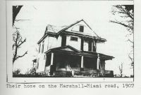 Henry Wells Harvey Sr. and Anna Laura Vardeman Harvey's home in 1907 in Marshall, Saline County, Missouri