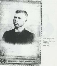 Henry Wells Harvey, age 24, nephew of T.R.E. Harvey