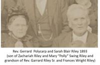 Sarah Blair Riley and Rev. Garrard Polycarp Riley 1893