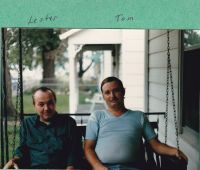 Lester and Tom Santen in 1985 in Fairmont City, Illinois