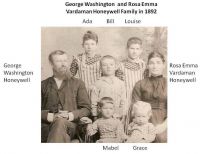 George Washington and Rosa Emma Vardaman Honeywell Family