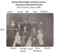 George Washington and Rosa Emma Vardaman Honeywell Family