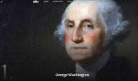 1st U.S. President George Washington from 1789-1797.