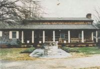 The John and Sarah Boone Wilcoxson house in Mocksville, North Carolina in the 1980s, still standing over 200 years old.