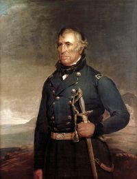 U.S. President Zachary Taylor about 1848
He served as the 12th U.S. President from March 1849 to 9 July 1850 when he died from an illness after participating in a ceremony on 5 July 1850 at the George Washington Monument.